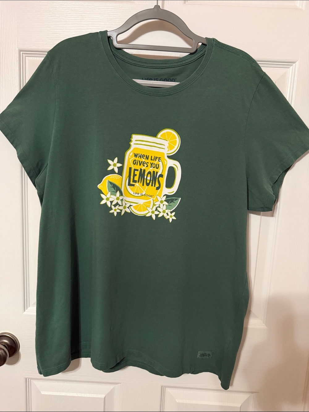 Life Is Good Graphic Lemon Tee - Shirt